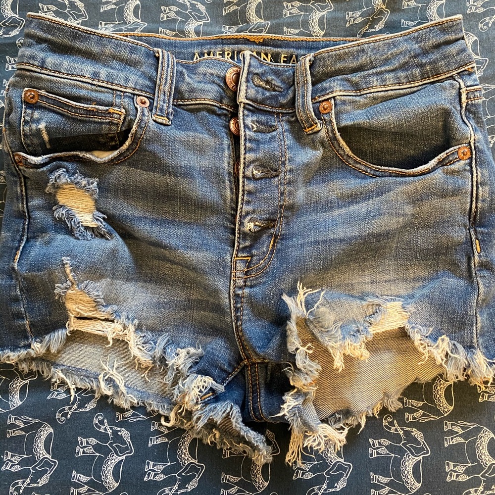 High rise short shorts